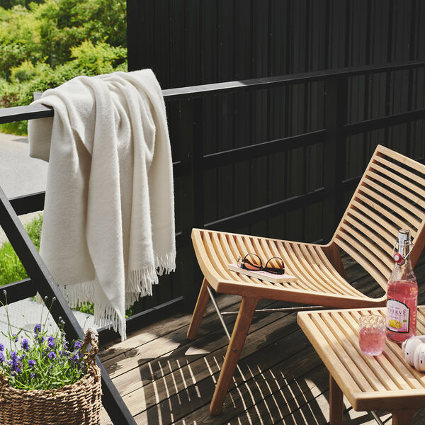 Sams&oslash; Plaid, white 0100, Silkeborg Uldspinderi