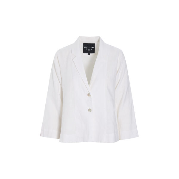 Airy linen a-shape jacket, white, BITTE KAI RAND
