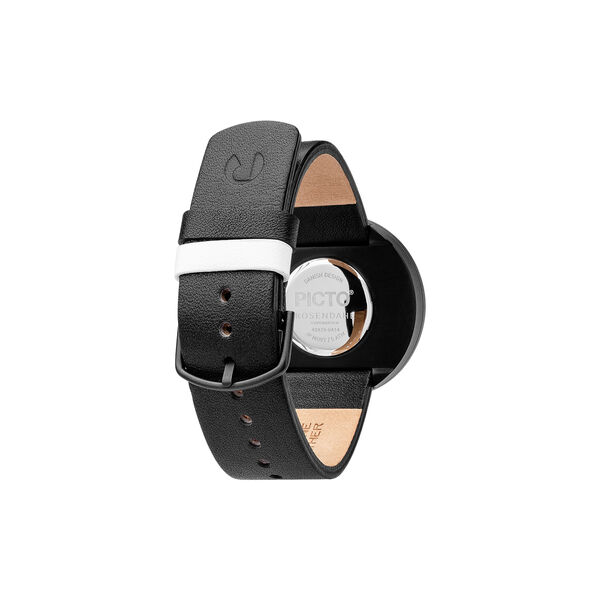 PICTO Wrist Watch, white/matt black/black PICTO Wrist Watch, white/matt black/black, PICTO
