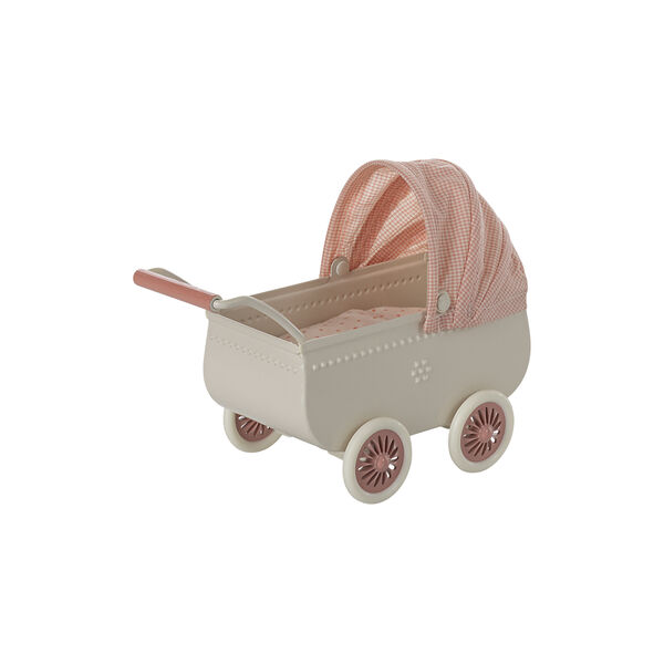 Kinderwagen für Mäuse, Koralle, Maileg