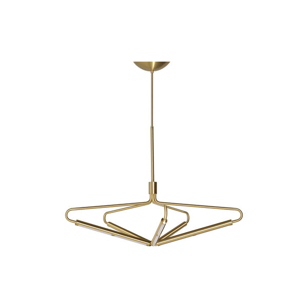 Archangel 5 415 Wide Chandelier, brass, Rubn