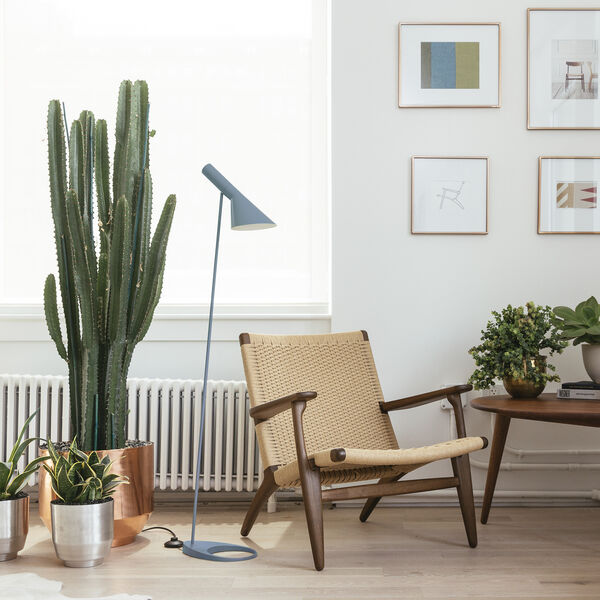 AJ Floor Lamp, dusty blue, Louis Poulsen