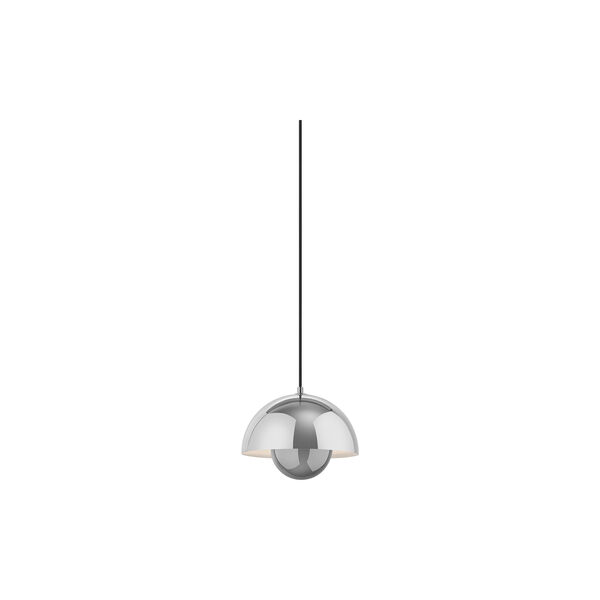 Flowerpot VP1 Pendant, chrome-plated, &Tradition