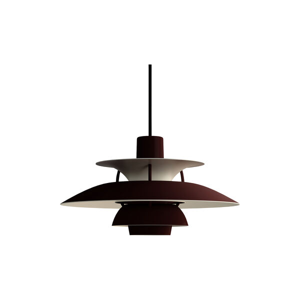 PH 5 Mini Monochrome Pendant, monochrome burgundy, Louis Poulsen