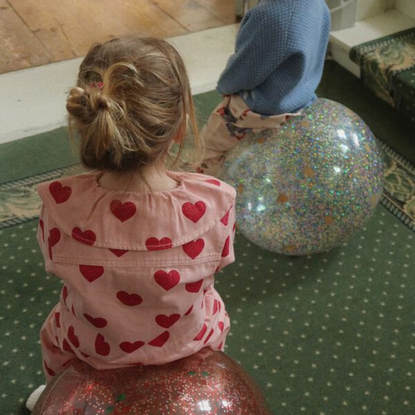 Glitter Jump Ball, cherry, Konges Sl&oslash;jd