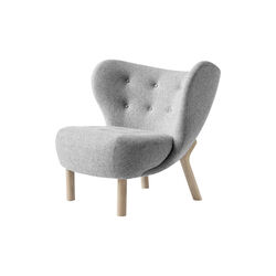 Little Petra VB1 Lounge Chair & Pouf ATD1, Hallingdal 0130/oiled oak, &Tradition