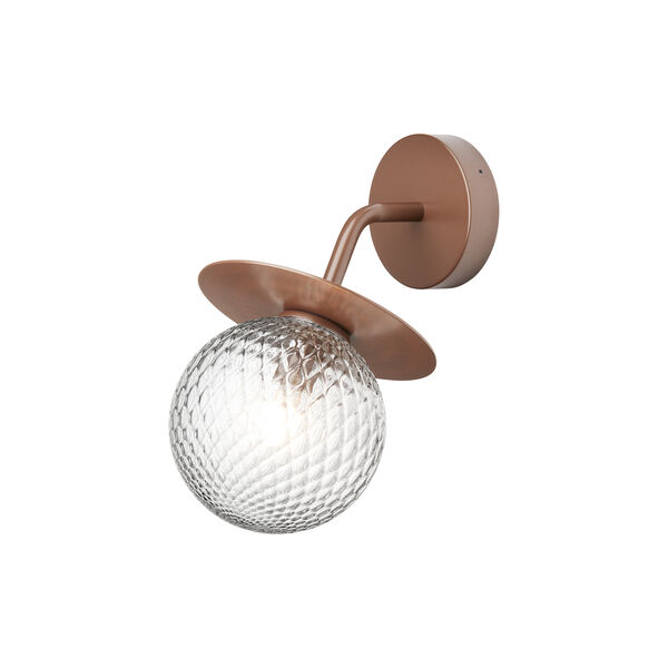 Liila Outdoor Wall Lamp, dark bronze/optic clear, Nuura