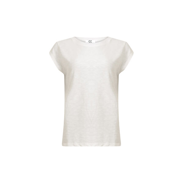 CC Heart basic O-neck T-Shirt, white, Coster Copenhagen