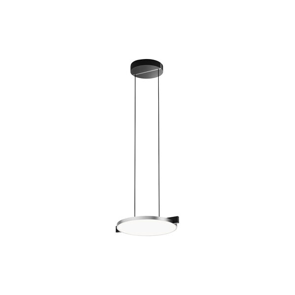 INLAY S2 DISC Pendant, matt black/satin silver, LIGHT-POINT