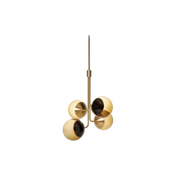 Lord Bouquet Chandelier, brass/brown, Rubn