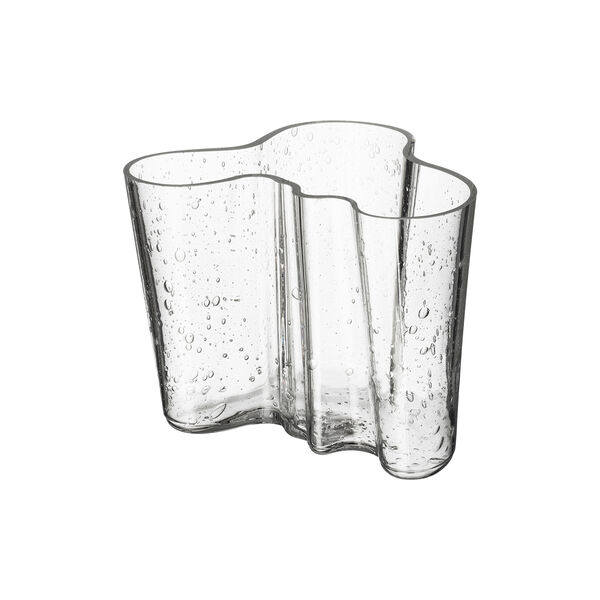 Alvar-Aalto-Vase 16 cm, bobleglas klar, Iittala