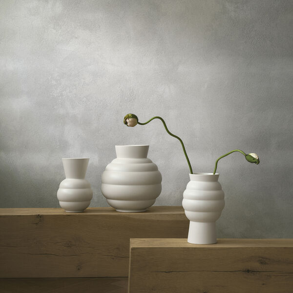 Tortus Archie Vase Nr. 2, wei&szlig;, Knabstrup Keramik