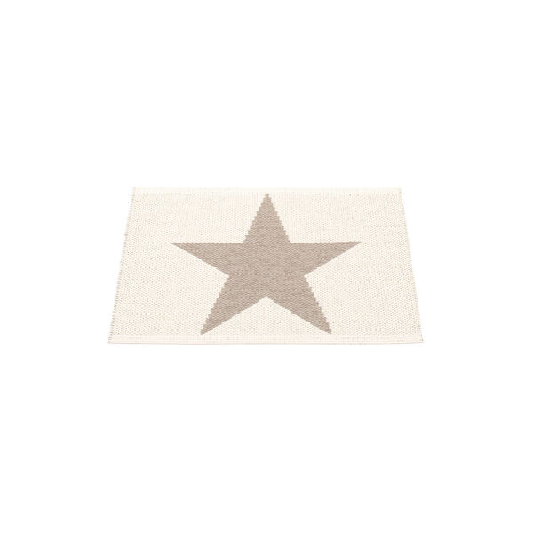 Viggo Plastic Rug, mud/vanilla, Pappelina