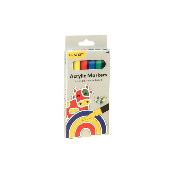 Markers 6 pcs., Crateit