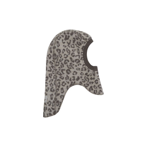 Balaclava Wool Fleece Jacquard, camel melange, HUTTEliHUT