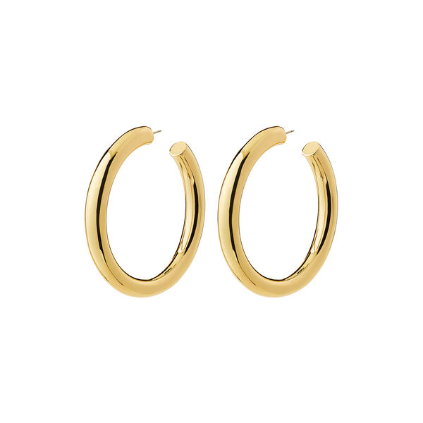 TOVIN hoop earrings, gold plated, Pilgrim