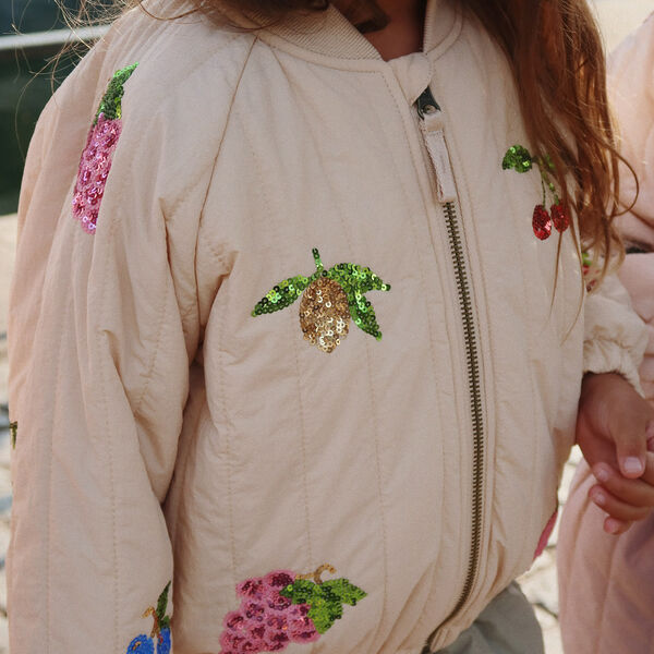 Juno Pailletten-Bomberjacke, frapp&eacute;, Konges Sl&oslash;jd