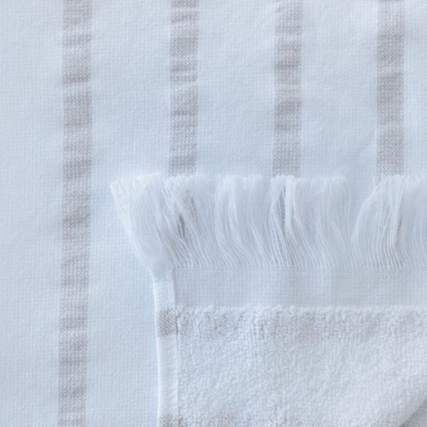 Hammam Towel, sand beige stripes, Home by Ilse Jacobsen