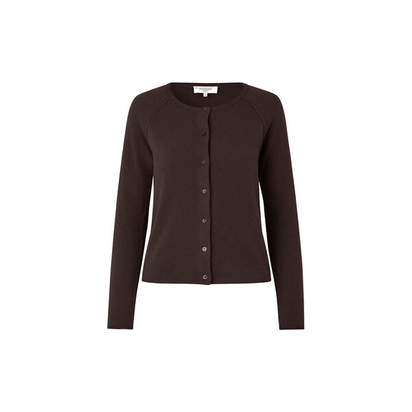 Wool & Cashmere Cardigan , black brown, Rosemunde