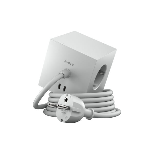 Square 1 USB-C (30W), gotlandgrau, Avolt