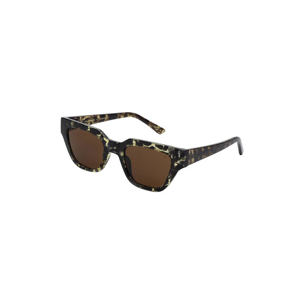 Kaws Sunglasses, black/yellow tortoise, A. KJ&AElig;RBEDE