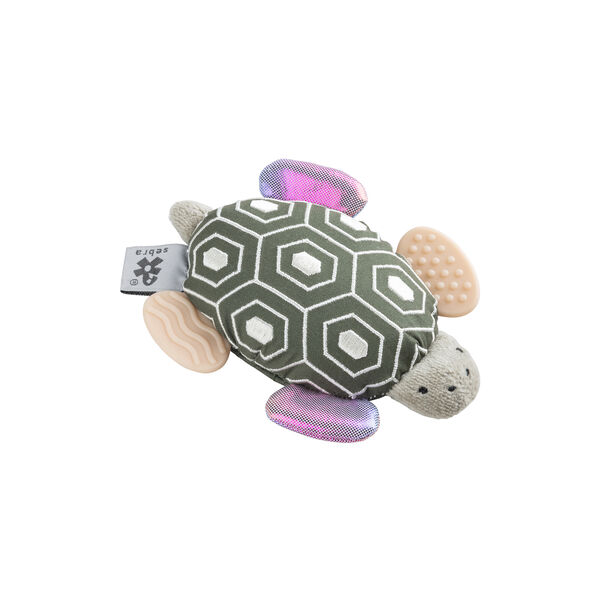 Turbo the Turtle Activity Rattle with Mirror, Sebra