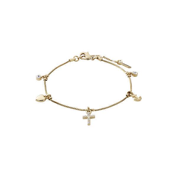 ANET crystal bracelet, gold plated, Pilgrim
