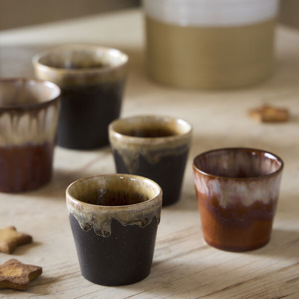 Poterie Espresso cup, mocca, Costa Nova