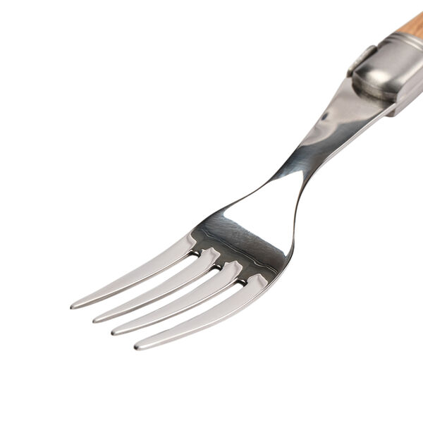 Steakgabel, olive wood, Laguiole Tradition