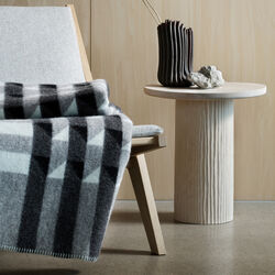 KVAM Throw, greyscale, R&oslash;ros Tweed