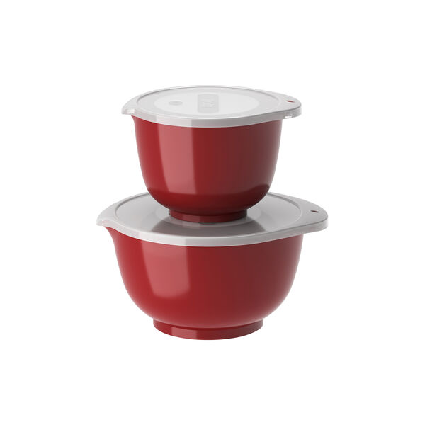 NEW Margrethe Bowl Set 6 Parts, carbon black, red, Rosti