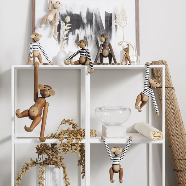 Affe x N&oslash;rgaard auf dem Str&oslash;get, klein, wei&szlig;/schwarz, Kay Bojesen Denmark