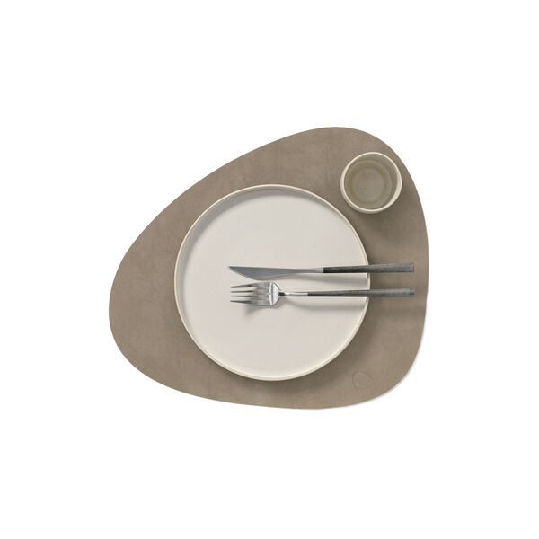 Nupo table mat Curve L, nomad grey, LIND DNA