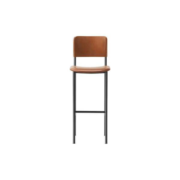 Plan Barhocker vollst&auml;ndig gepolstert, black/Max 95, Fredericia Furniture
