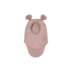 Balaclava Ears Wool Fleece, mahogany rose, HUTTEliHUT