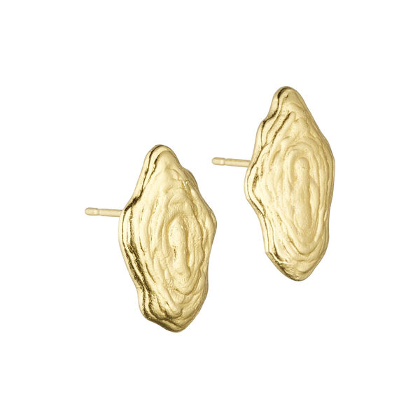 Esther post earrings, gold plated, Pure by Nat