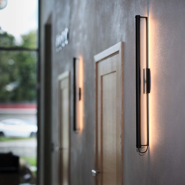 Bloomsbury Wall Lamp Hardwired, black, Rubn