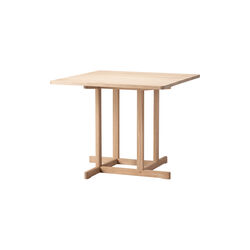 BM80 Mogensen Shaker Table 90x90 cm, soap treated oak, Fredericia Furniture