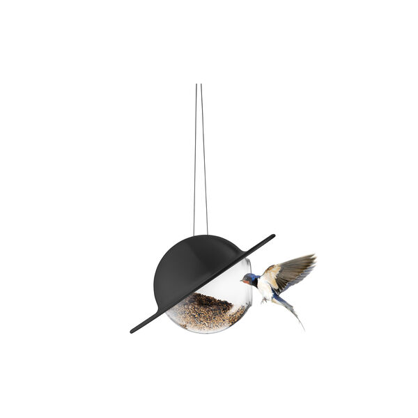 Saturn Bird feeder, black, Eva Solo