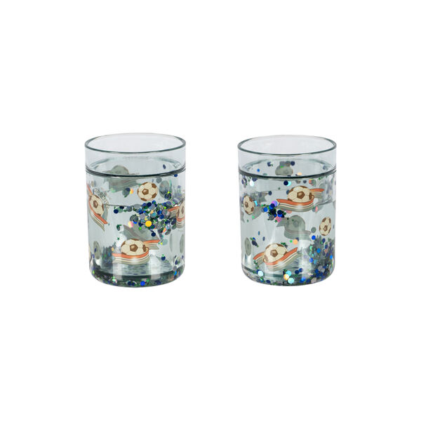 2 Pack Glitter Cups, off white/kick it, Konges Sl&oslash;jd