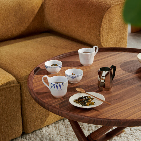 Wei&szlig; Gerippt Hochhenkeltasse 24 cl, Royal Copenhagen