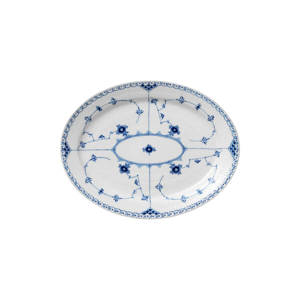 Musselmalet Halbspitze Platte 36,5 cm, Royal Copenhagen