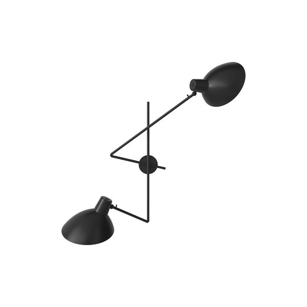 VV Cinquanta Twin Wall Lamp, black/black VV Cinquanta Twin Wall Lamp, black/black, Astep