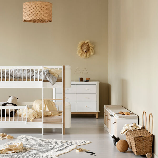 Wood Shelving Unit 5x1 Horizontal with Base Wood Shelving Unit 5x1 Horizontal with Base, Oliver Furniture