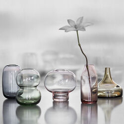 Mittsommer Rotklee Mini-Vase 8,2 cm, pink, Orrefors