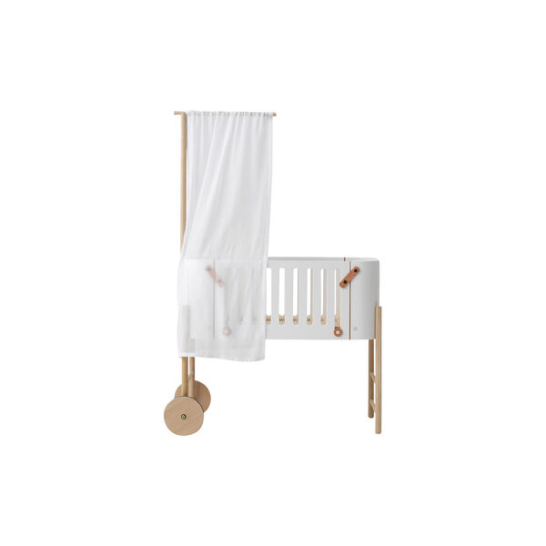 Wood Co-Sleeper Bed Canopy, white, Oliver Furniture