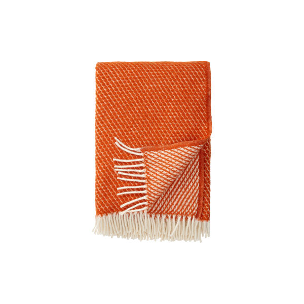 Velvet wool blanket, rust Velvet wool blanket, rust, Klippan Yllefabrik
