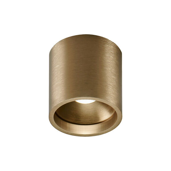 SOLO 1 Round Ceiling Light, brass, LIGHT-POINT