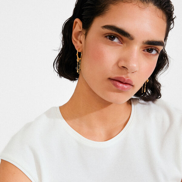 MYLAN ohrringe, vergoldet, Pilgrim