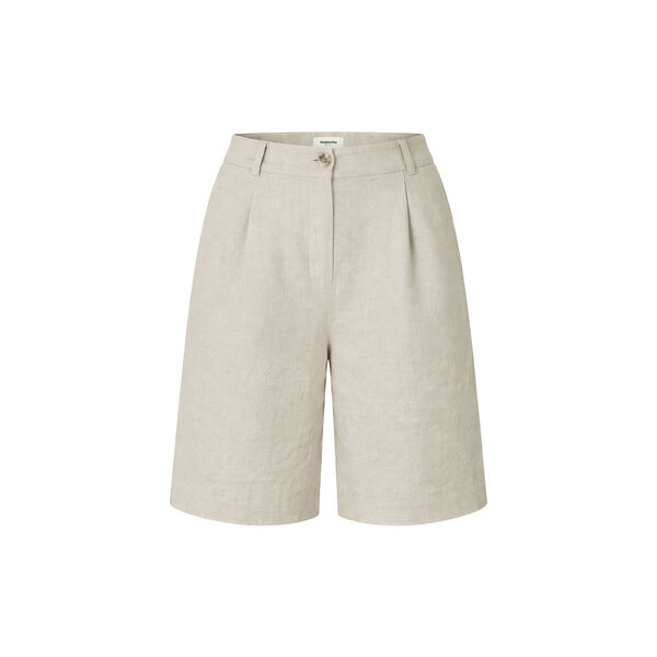 Galemd linen long shorts, beige melange, Modstr&ouml;m